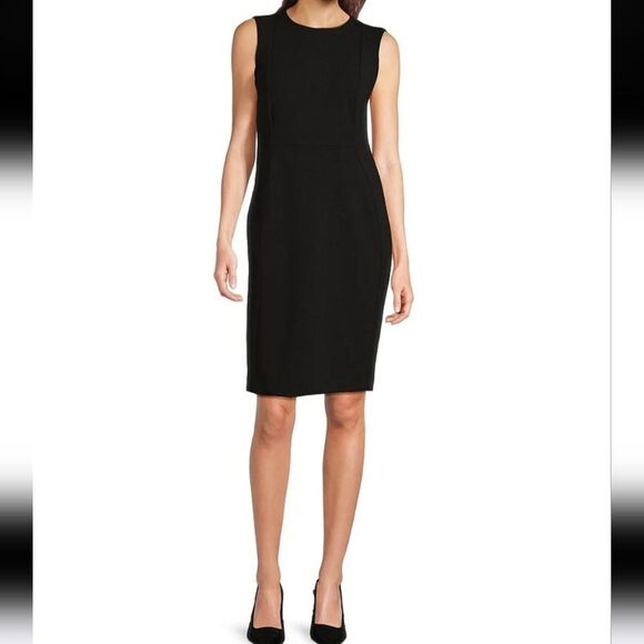 Calvin Klein Seamed Sheath Dress. Classic, Professional,  Career - Picture 1 of 13